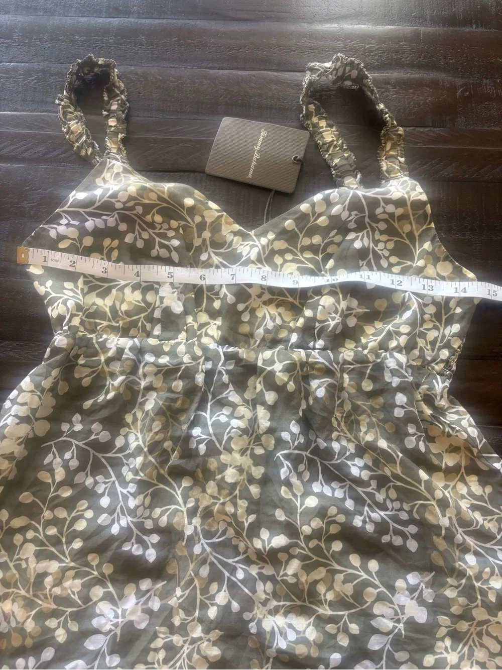 Tommy Bahama Women’s Silk Cotton Floral Smocked Tank Top Size S Resort Cami - Picture 8 of 11
